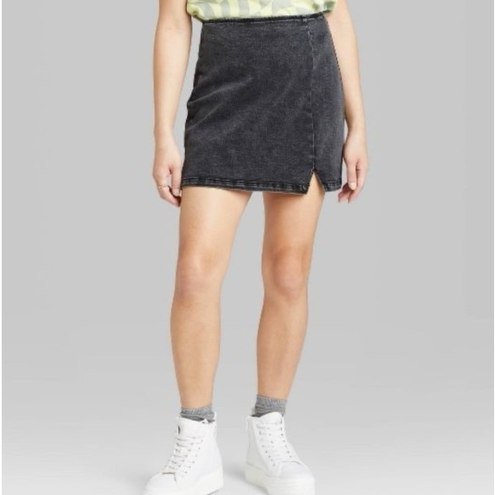 wild fable denim mini skirt